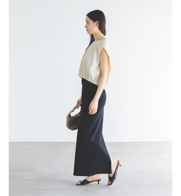 NOBLE「《追加》【洗える】コンフォートジャージーライクタイトスカート10」|スカート|