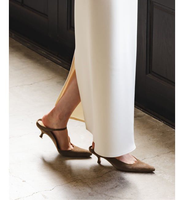 NOBLE「《追加》【洗える】コンフォートジャージーライクタイトスカート10」|スカート|