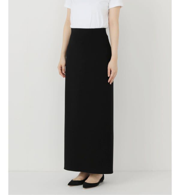 NOBLE「《追加》【洗える】コンフォートジャージーライクタイトスカート10」|スカート|