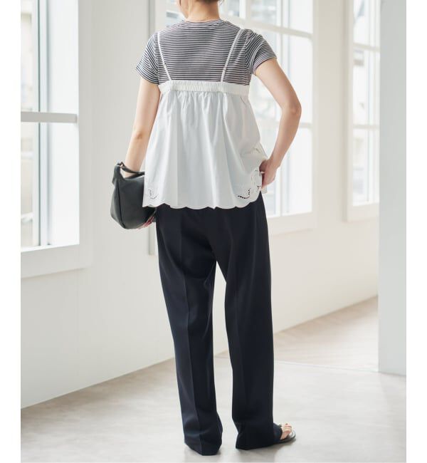 Spick and Span「カットワークエンブロイダリーキャミソール」|キャミソール|