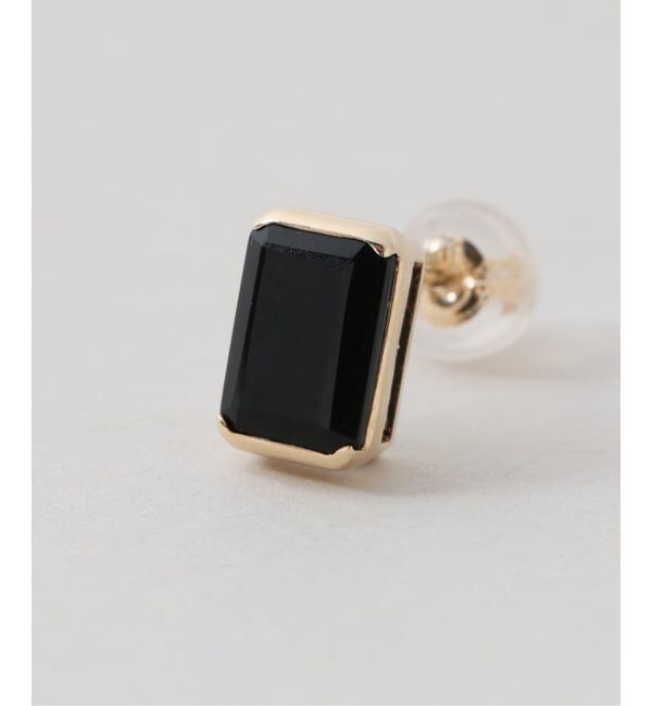 Lilas by Spick&Span「オクタゴンオニキスピアス K10（両耳）」|ピアス|