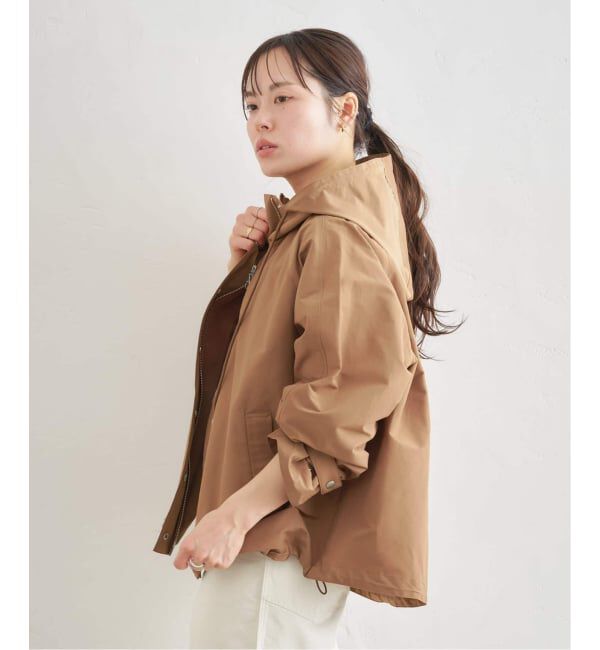 U by SPICK&SPAN「《WEB限定 / 追加》コットン/ナイロングログランフレアブルゾン」|ブルゾン・スタジャン|