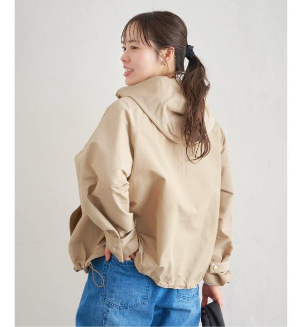 U by SPICK&SPAN「《WEB限定 / 追加》コットン/ナイロングログランフレアブルゾン」|ブルゾン・スタジャン|