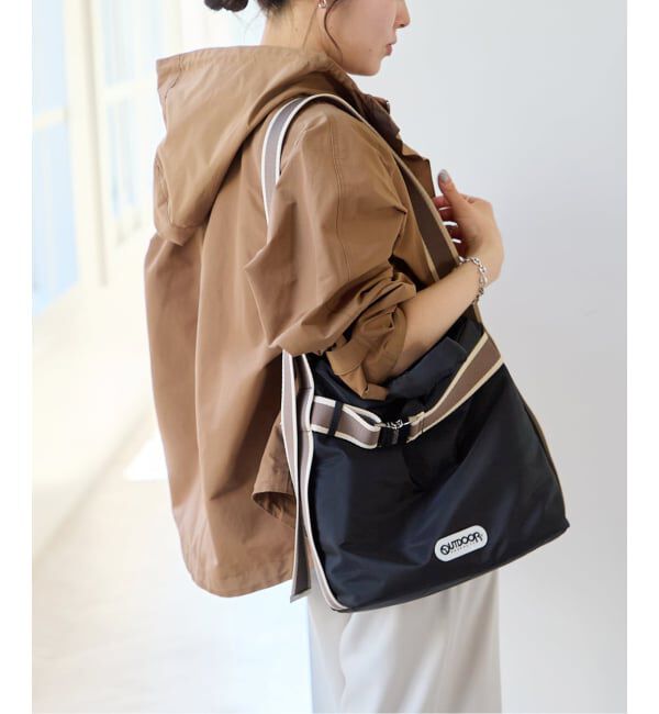 U by SPICK&SPAN「《WEB限定 / 追加》コットン/ナイロングログランフレアブルゾン」|ブルゾン・スタジャン|