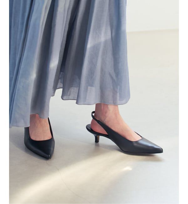 NOBLE「《追加予約・NOBLE別注》オリジナルバックストラップヒール」|パンプス|ブラック