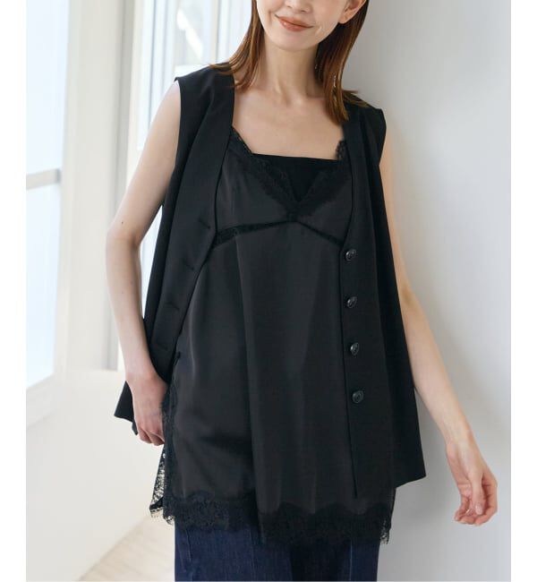 U by SPICK&SPAN「《予約》リネンライクウォッシャブルベスト」|その他|