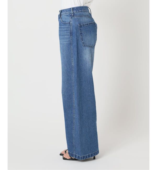 U by SPICK&SPAN「《予約》バレルレッグバギーデニム」|デニム|