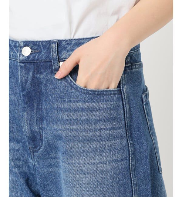 U by SPICK&SPAN「《予約》バレルレッグバギーデニム」|デニム|