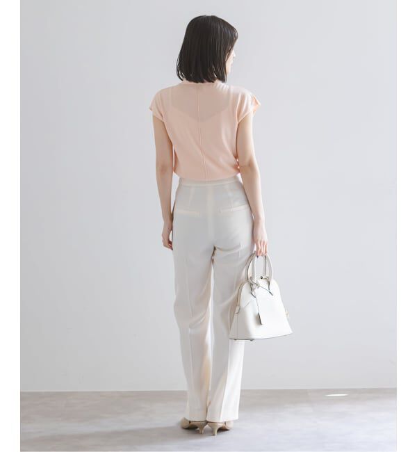 NOBLE「ツイルクロスストレートパンツ」|スラックス|