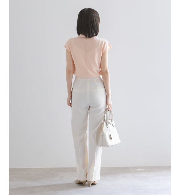 NOBLE「ツイルクロスストレートパンツ」|スラックス|