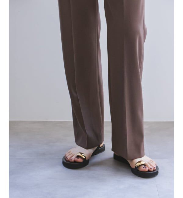 NOBLE「ツイルクロスストレートパンツ」|スラックス|