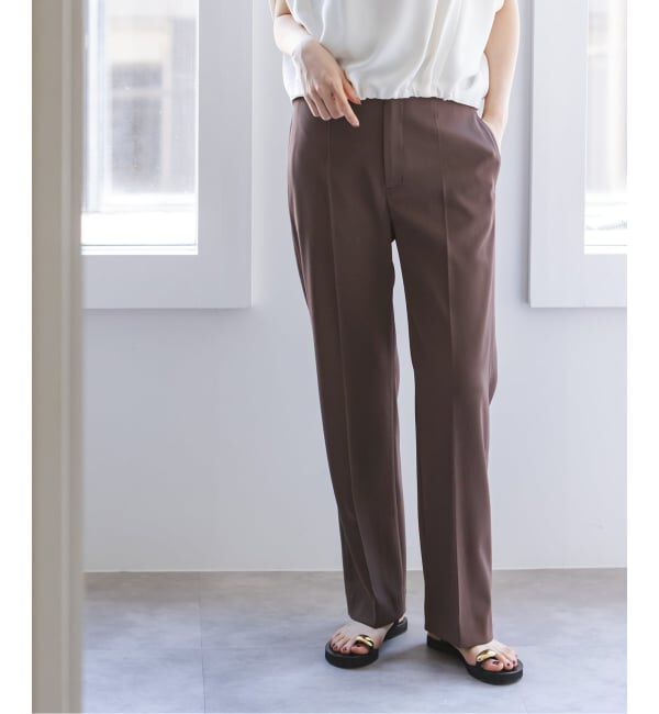 NOBLE「ツイルクロスストレートパンツ」|スラックス|