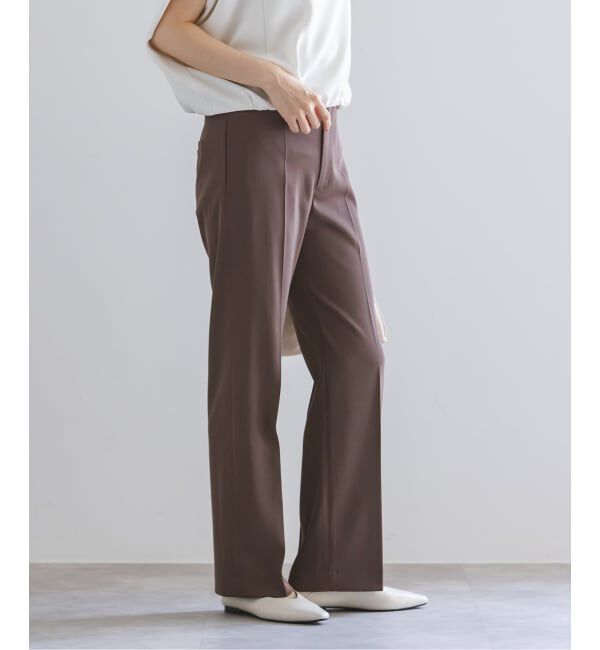 NOBLE「ツイルクロスストレートパンツ」|スラックス|