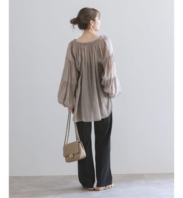 NOBLE「ツイルクロスストレートパンツ」|スラックス|