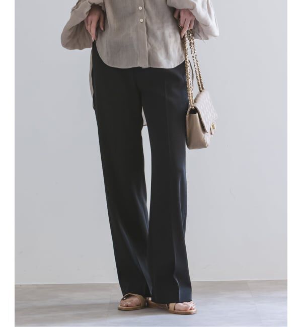 NOBLE「ツイルクロスストレートパンツ」|スラックス|