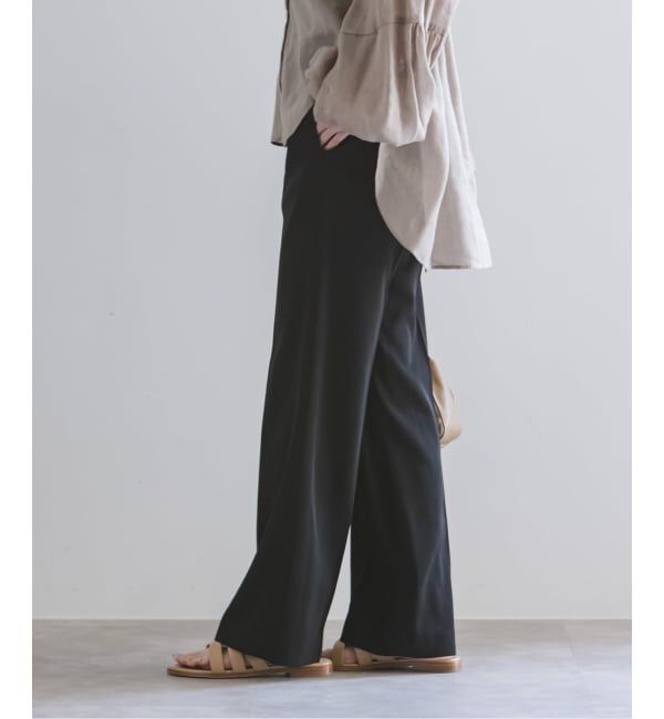 NOBLE「ツイルクロスストレートパンツ」|スラックス|