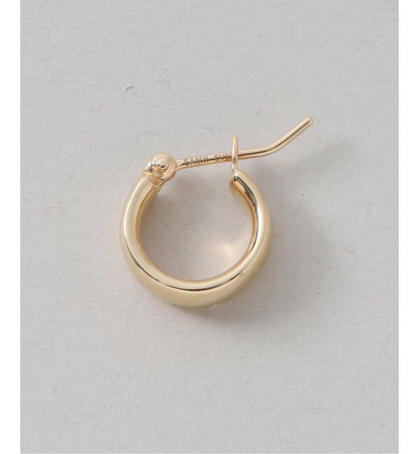 Spick and Span「《WEB限定予約》【SAMH by LILAS】フラットフープピアスK18GP（両耳）」|ピアス|