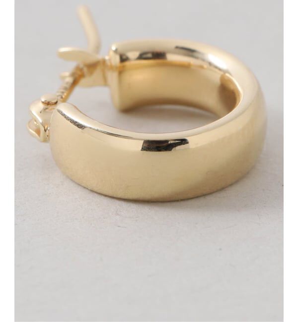 Spick and Span「《WEB限定予約》【SAMH by LILAS】フラットフープピアスK18GP（両耳）」|ピアス|