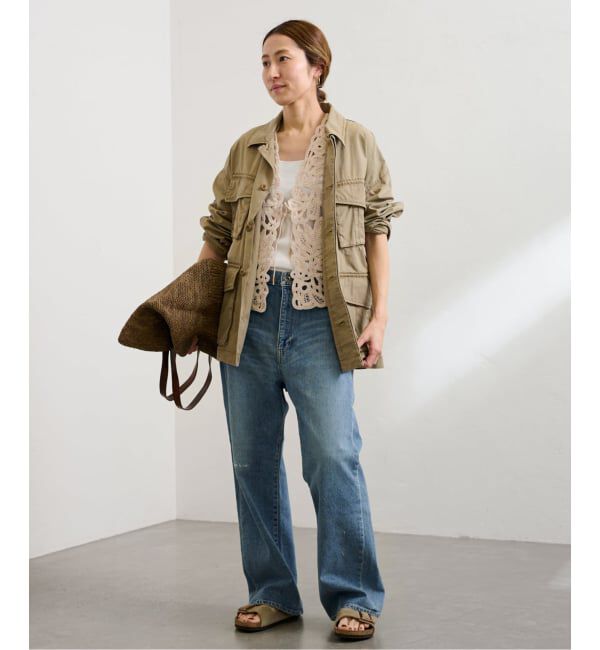 FRAMeWORK「≪追加予約≫コットンレースエンブロイダリーVEST」|ダウンベスト・ベスト|