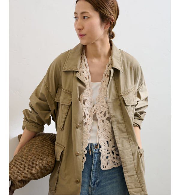 FRAMeWORK「≪追加予約≫コットンレースエンブロイダリーVEST」|ダウンベスト・ベスト|