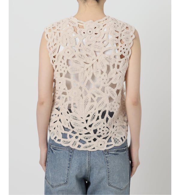 FRAMeWORK「≪追加予約≫コットンレースエンブロイダリーVEST」|ダウンベスト・ベスト|