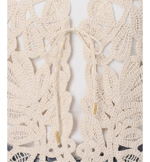 FRAMeWORK「≪追加予約≫コットンレースエンブロイダリーVEST」|ダウンベスト・ベスト|