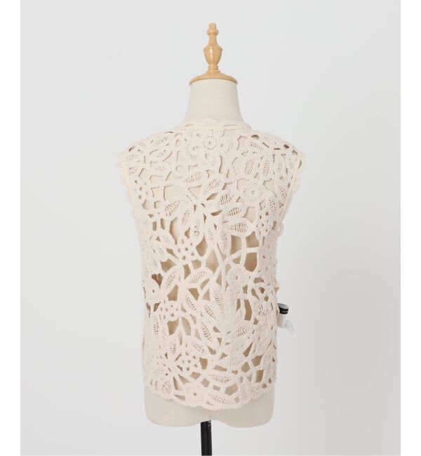 FRAMeWORK「≪追加予約≫コットンレースエンブロイダリーVEST」|ダウンベスト・ベスト|