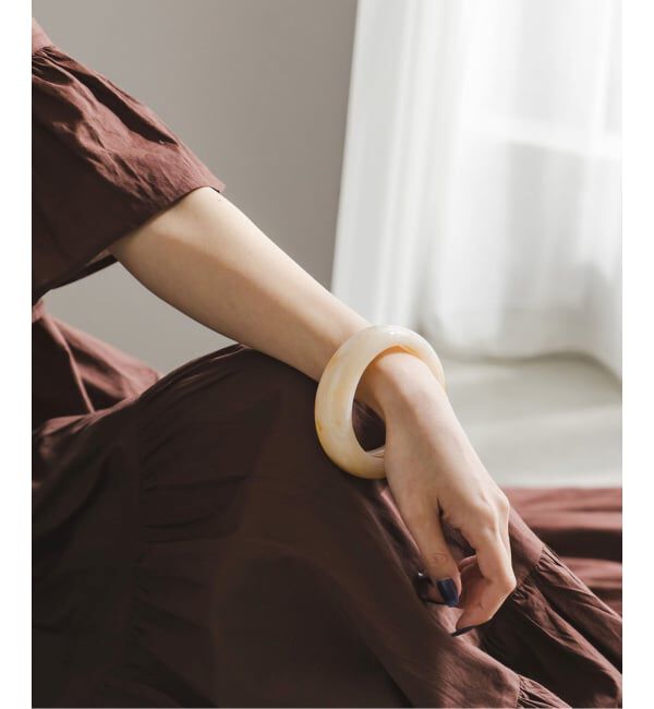 NOBLE「BLOCK/ブロック マーブルワイドバングル」|ブレスレット・バングル|