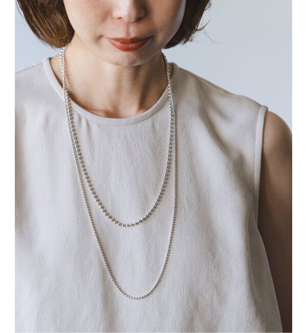 NOBLE「《追加予約》in mood/インムード MULTIBALL CHAIN-necklace」|ネックレス|シルバー
