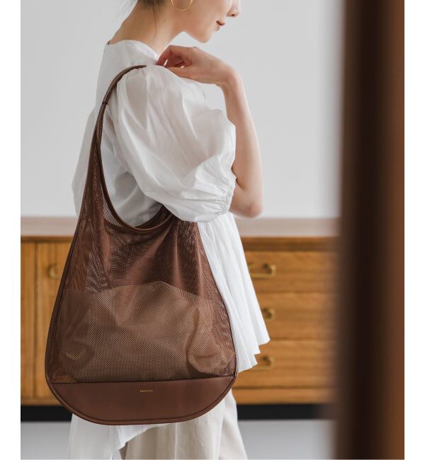 NOBLE「《予約》ORSETTO/オルセット MESH BAG」|ショルダー・メッセンジャー|ブラウン