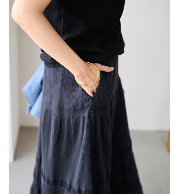 FRAMeWORK「≪追加予約≫コットンメッシュ切り替えスカート 2」|スカート|