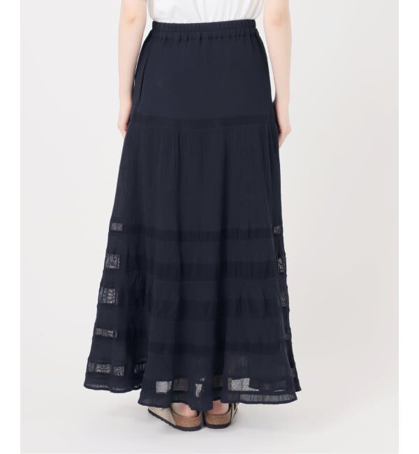 FRAMeWORK「≪追加予約≫コットンメッシュ切り替えスカート 2」|スカート|