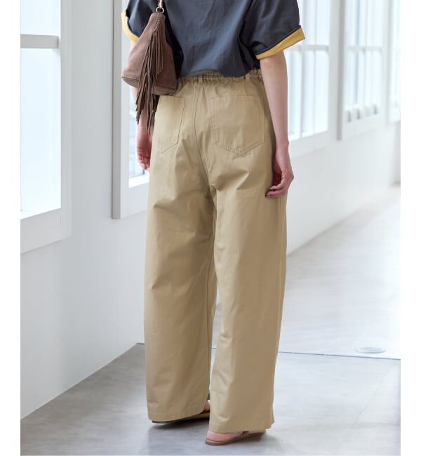 U by SPICK&SPAN「《追加予約》ルーズタックチノパンツ」|チノ|