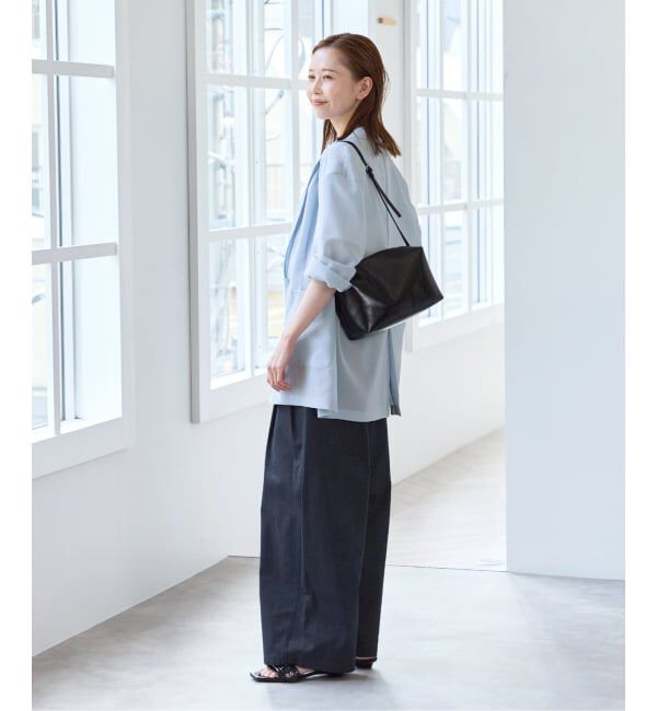 U by SPICK&SPAN「《追加予約》ルーズタックチノパンツ」|チノ|