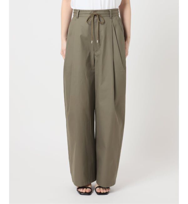 U by SPICK&SPAN「《追加予約》ルーズタックチノパンツ」|チノ|