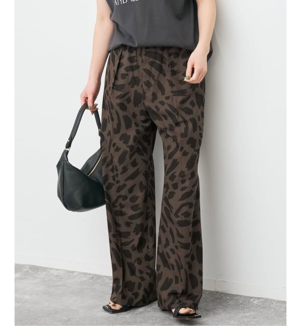 Spick and Span「《追加予約》アートレオパードタックイージーパンツ」|その他|
