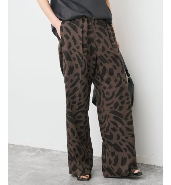 Spick and Span「《追加予約》アートレオパードタックイージーパンツ」|その他|