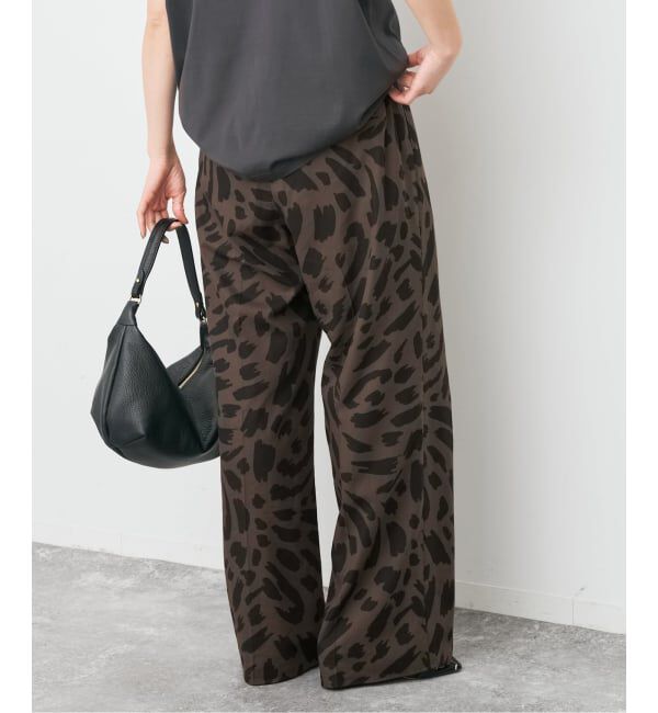 Spick and Span「《追加予約》アートレオパードタックイージーパンツ」|その他|