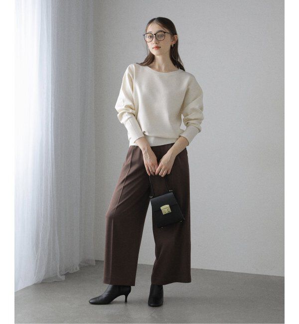  「【洗える】接結クルーネックプルオーバー」|ニット・セーター|