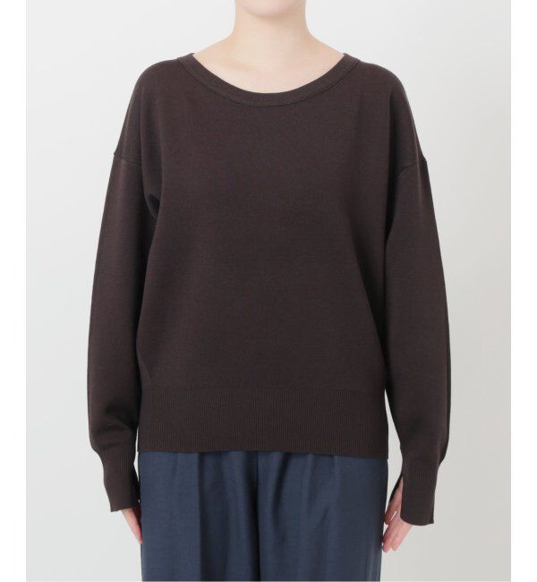  「【洗える】接結クルーネックプルオーバー」|ニット・セーター|