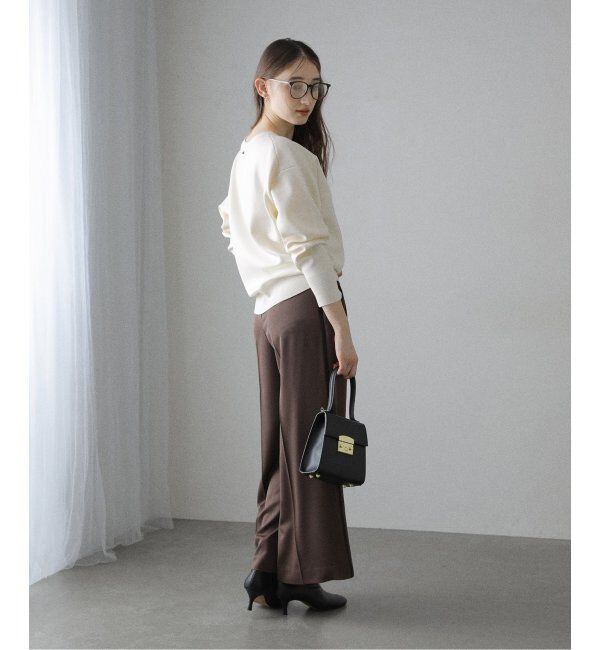  「【洗える】接結クルーネックプルオーバー」|ニット・セーター|