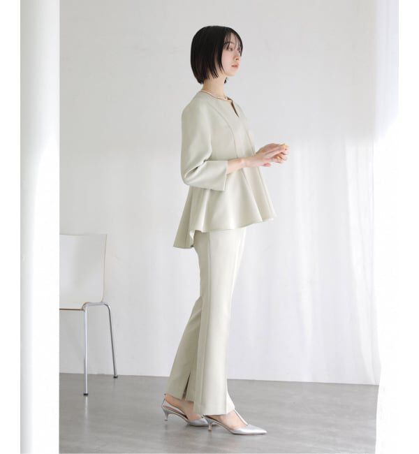  「ベルト金具パンツ」|スラックス|