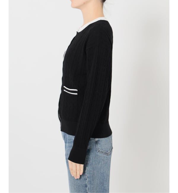  「【洗える】ケーブルニットカーディガン」|カーディガン|