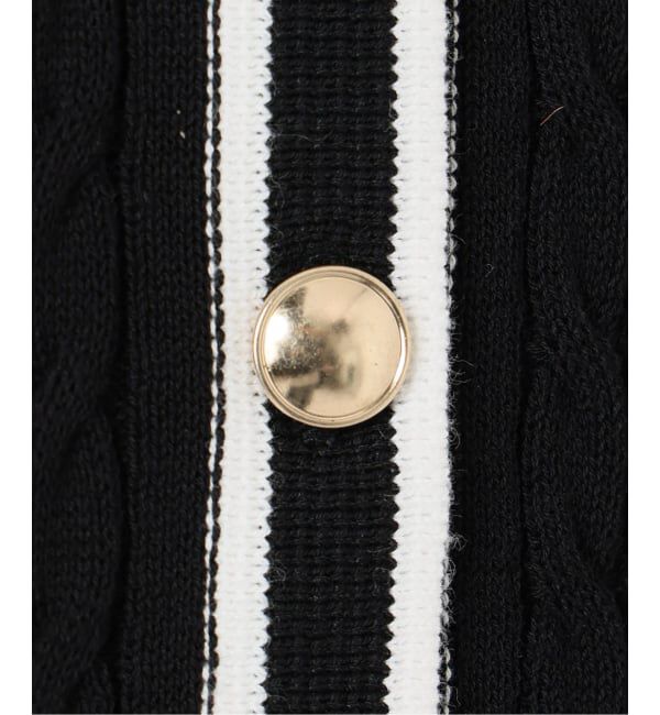  「【洗える】ケーブルニットカーディガン」|カーディガン|