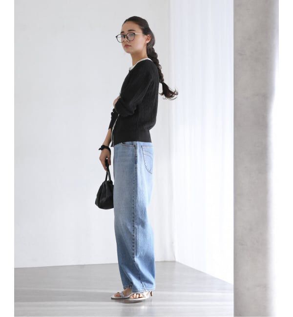  「【洗える】ケーブルニットカーディガン」|カーディガン|