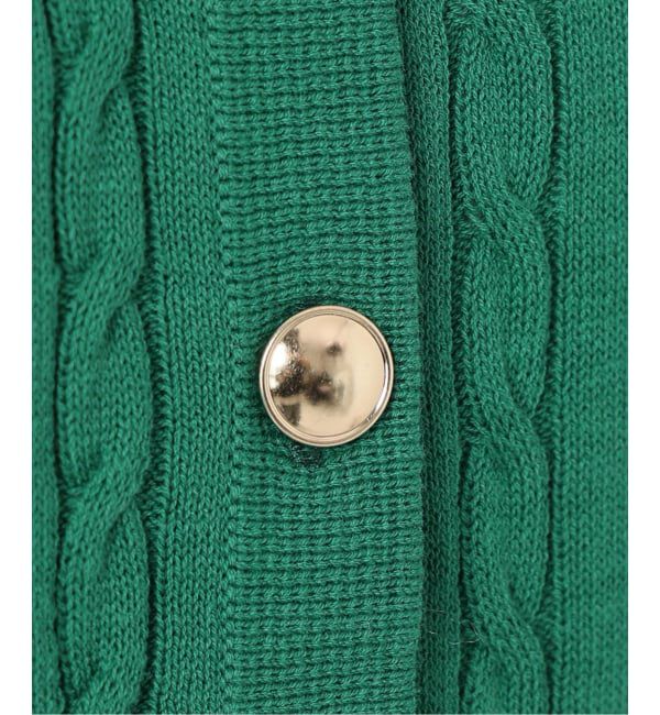  「【洗える】ケーブルニットカーディガン」|カーディガン|