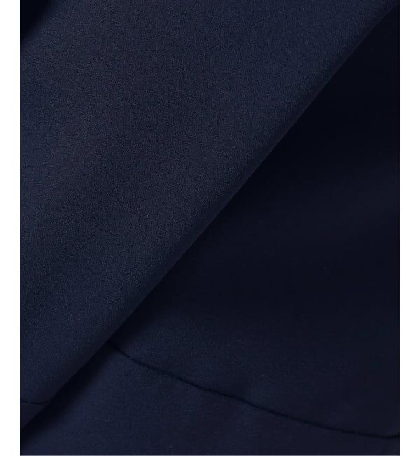  「【洗える】ボンディングショートペプラムジャケット」|ノーカラージャケット|