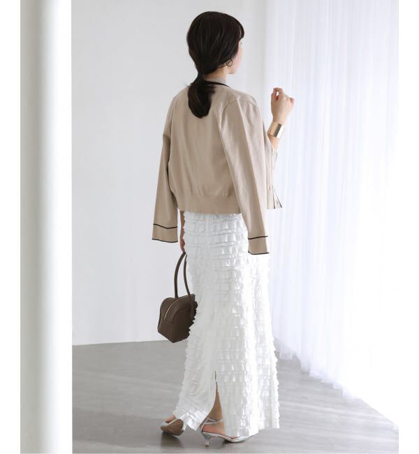  「【洗える】ウォッシャブルコットン混アンサンブル」|ニット・セーター|