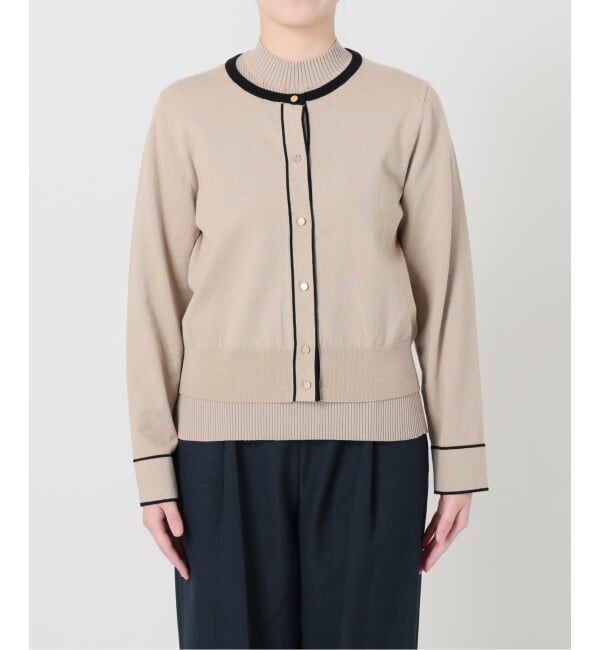  「【洗える】ウォッシャブルコットン混アンサンブル」|ニット・セーター|