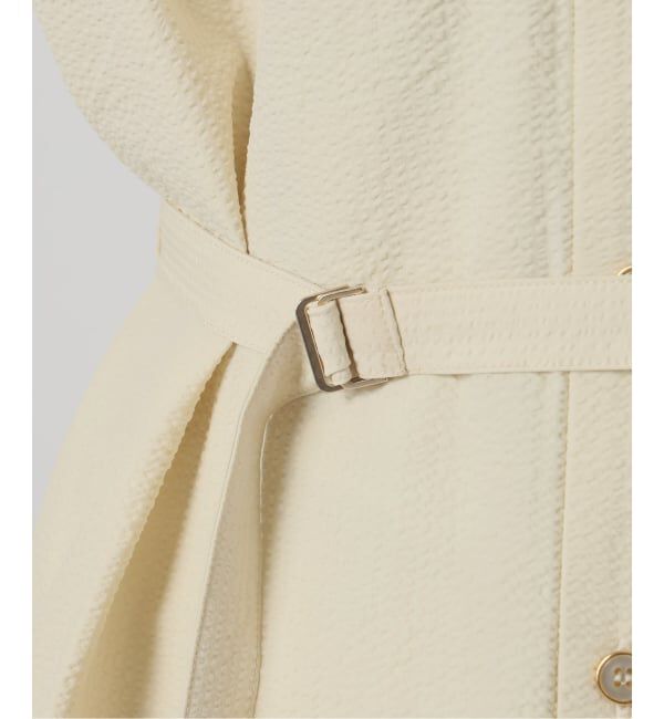  「【洗える】リベットシャツワンピース」|ワンピース|